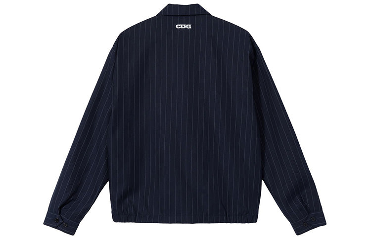 Stussy x COMME des GARCONS CDG Crossover Stripe Coach Jacket 'Blue' 315270