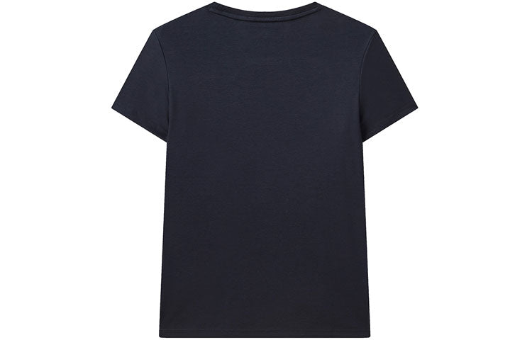 (WMNS) FILA Bear Pattern Round Neck Pullover Short Sleeve Blue F11W118152F-NV