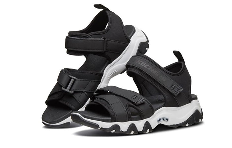 (WMNS) Skechers D'Lites 2.0 Sandal Black 66666188-BLK