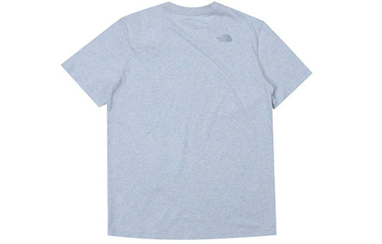 THE NORTH FACE Classic Logo Printing Solid Color Short Sleeve Unisex Blue 4NFO-KL6