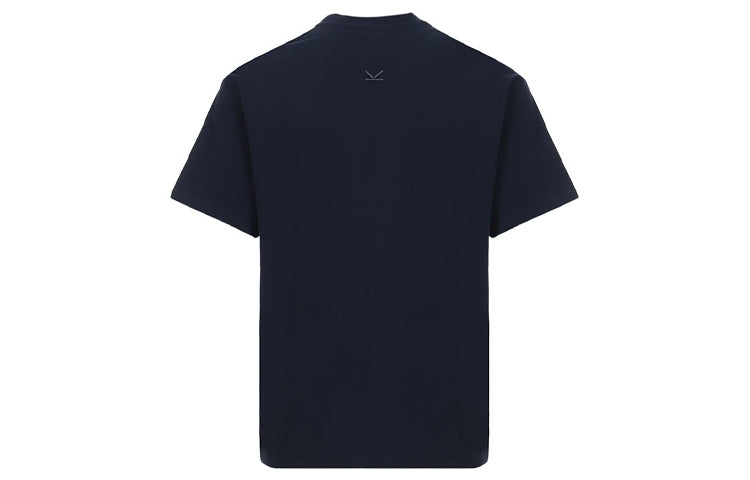 Men's KENZO Logo Cotton Round Neck Short Sleeve Blue FA5-5TS043-4SD-77