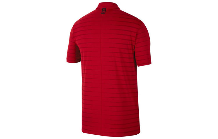 Men's Nike Dri-FIT Tiger Woods Stripe polo Red Polo Shirt BV0351-687