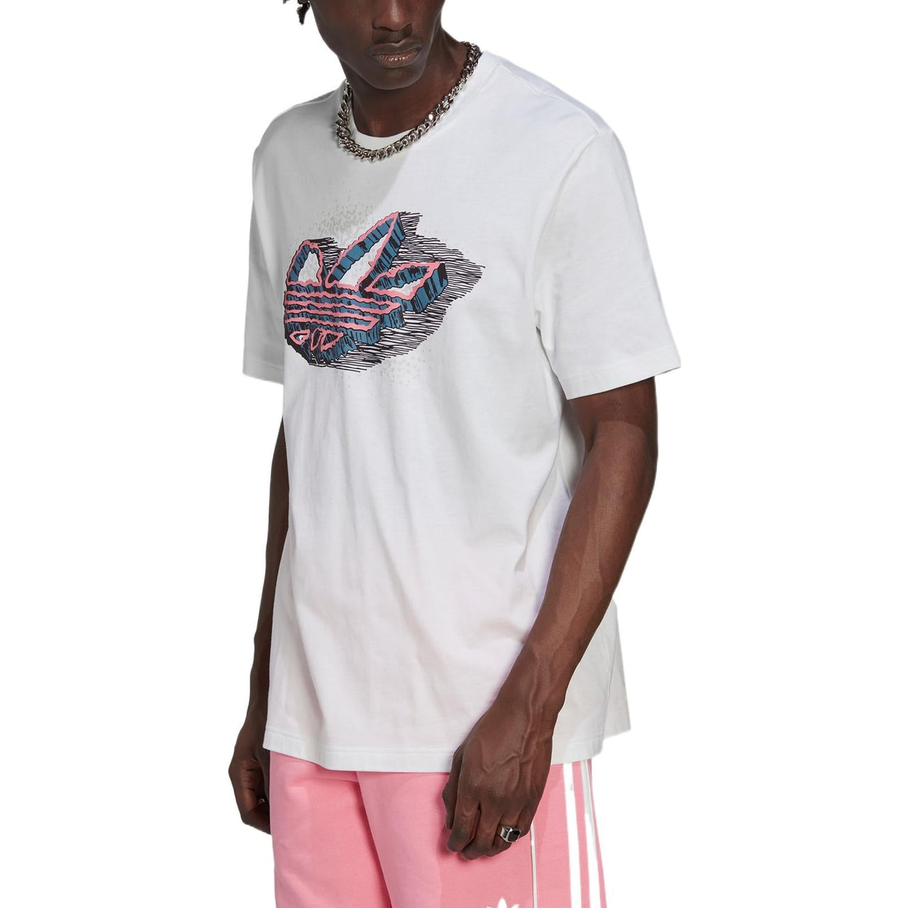 adidas originals Rekive Speed Trefoil Graphic T-shirt 'White' HK7334