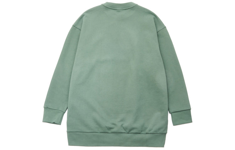 adidas originals Tref Over Crew Loose Casual Round Neck Pullover Green DH5770