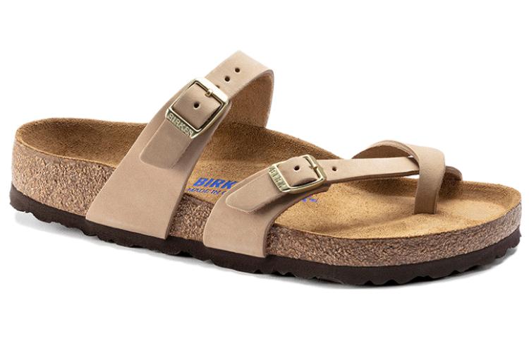 Birkenstock Mayari Soft Footbed Nubuck Leather Sandals 'Sandcastle' 1022223