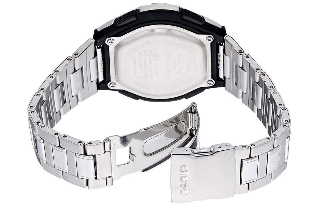 CASIO Sports Mens SilverBlack Analog/Digital Combo AQ-164WD-7A