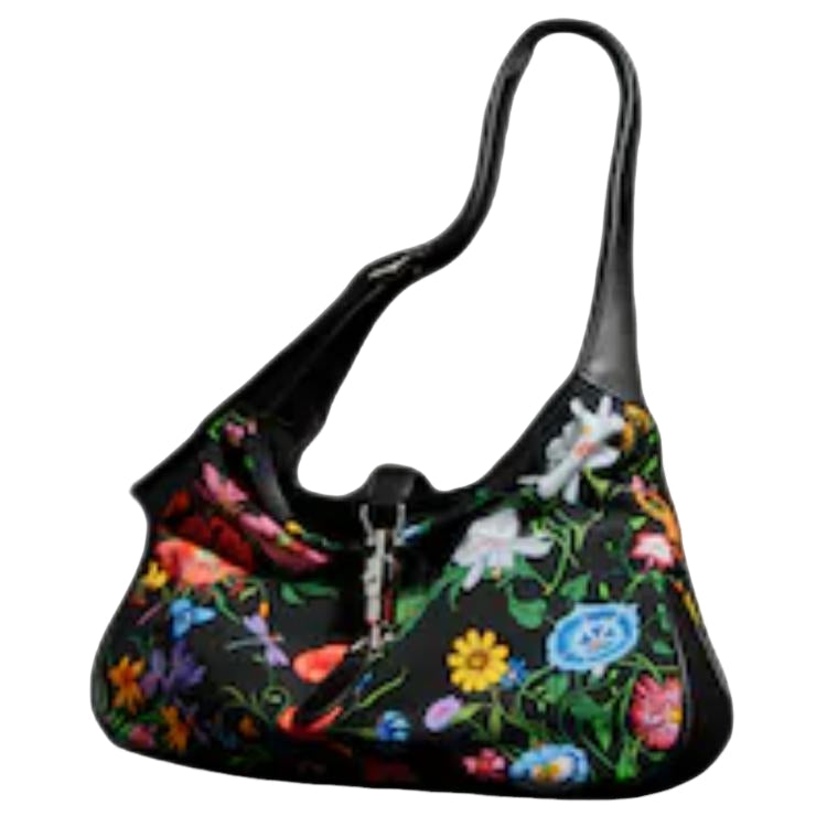 (WMNS) Gucci Jackie 1961 Medium Shoulder Bag 'Black Multicolor' 863136-FAF7O-1046