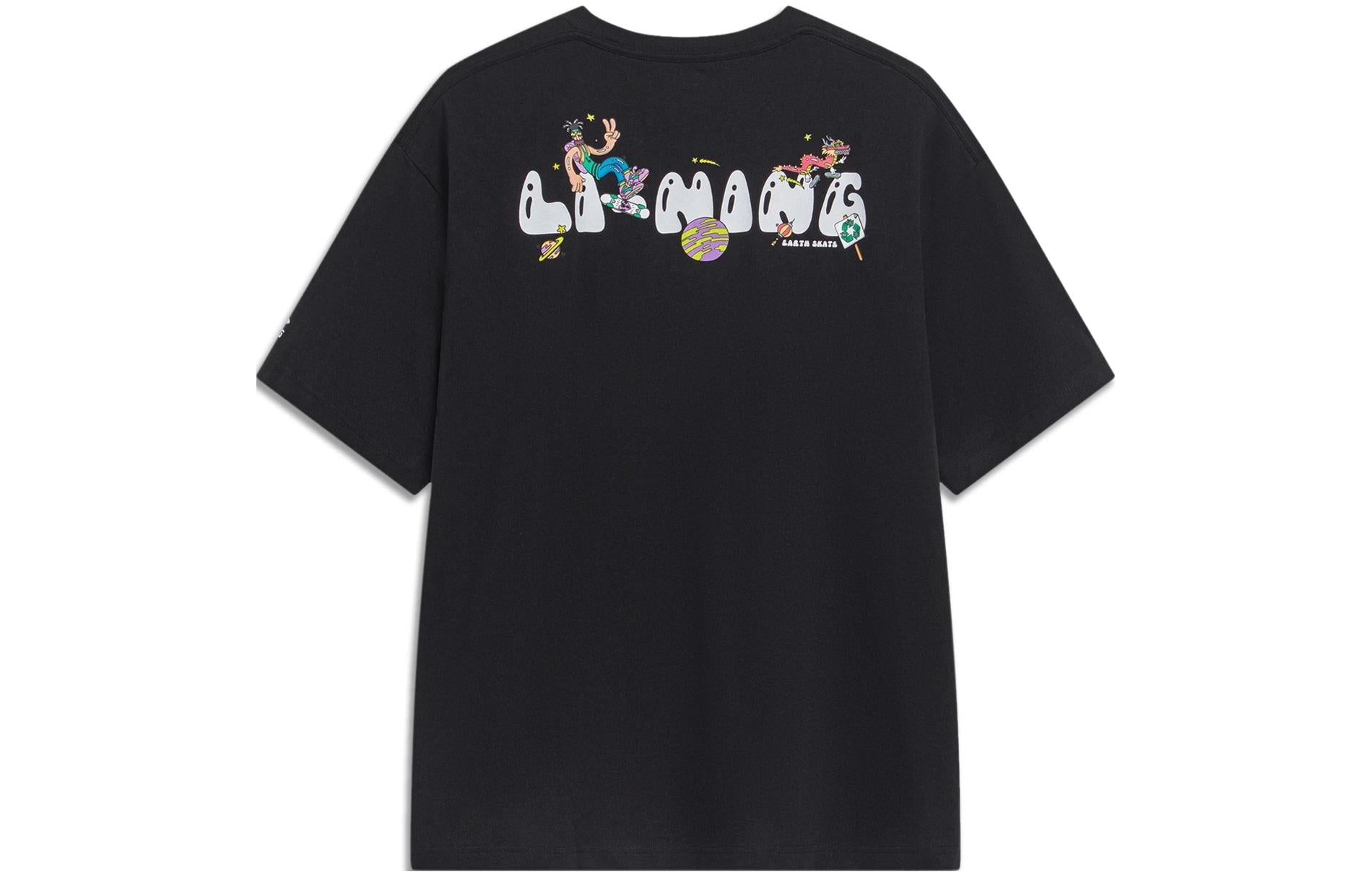 Li-Ning x Steven Harrington Graphic T-shirt 'Black' AHST093-3