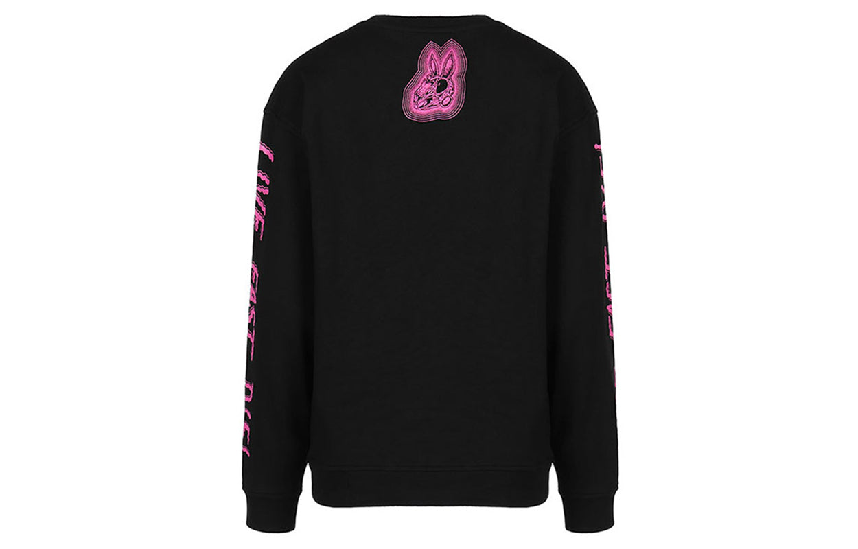 (WMNS) Alexander McQueen Cotton Skeleton Long Sleeves Sweatshirt 'Black' 337341-RIJ42-1034
