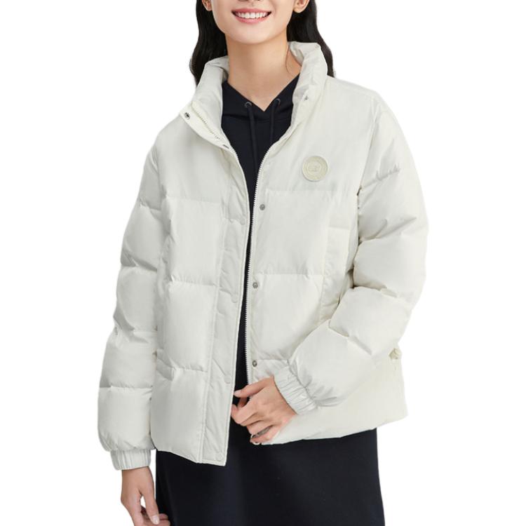 (WMNS) Skechers Lightweight Casual Down Jacket 'White' L423W092-0074
