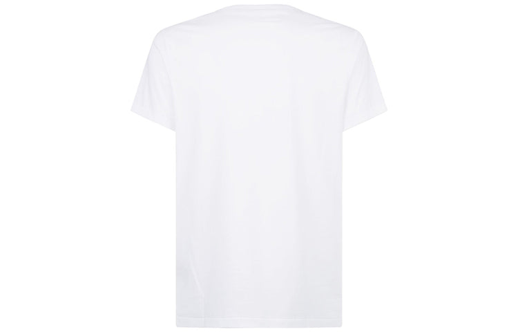 Burberry Embroidery Horse Causual Round Collar Male White 8003831