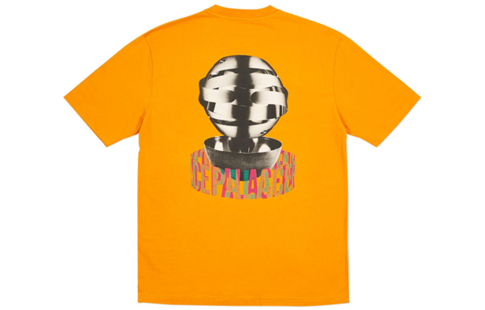 PALACE Metal Heads T-Shirt Orange Short Sleeve P18FW148