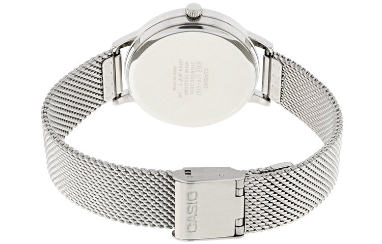 CASIO Stainless Steel Strap Quartz Waterproof White Analog LTP-E157M-7AEF