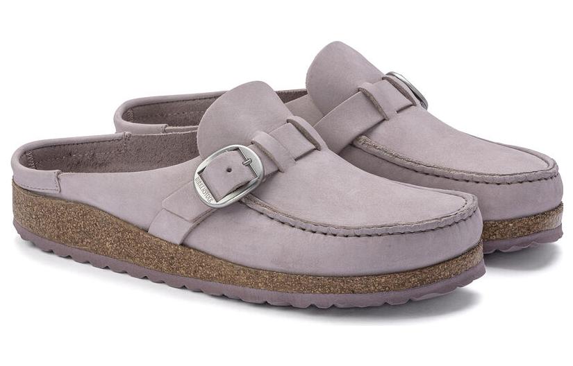 (WMNS) Birkenstock Buckley Nubuk Leather Narrow Fit 'Yomo Lilac' 1023647