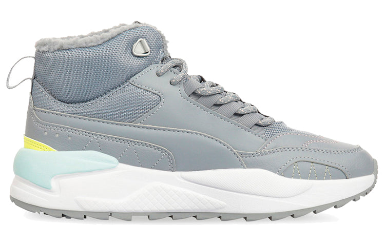 PUMA X-ray 2 Square Mid Reflective White/Grey/Green Mid Running Shoes 375025-02