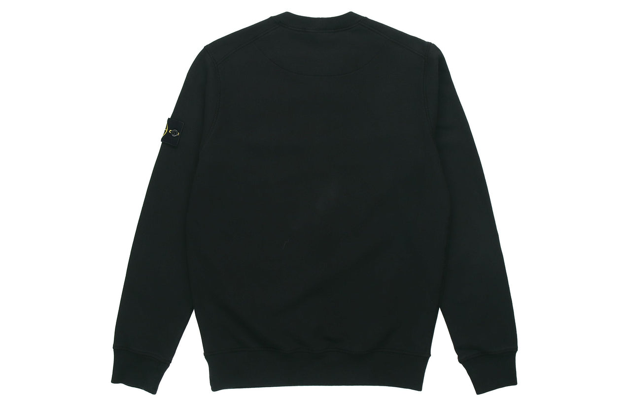Men's STONE ISLAND Sleeve Cotton Round Neck Black 731563020-V0029