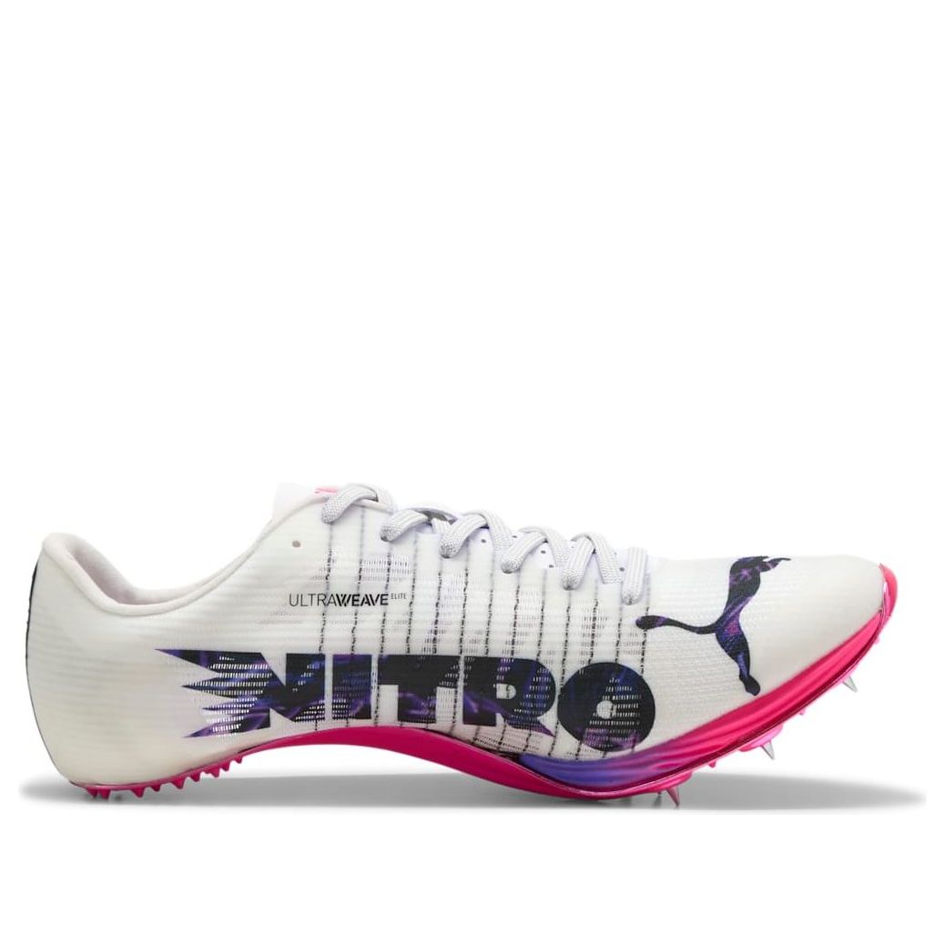 PUMA evoSPEED Sprint Nitro Elite 2 Digitokyo Spikes 'White Black Charm Pink' 312638-01