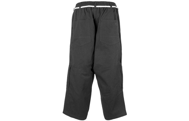 adidas Y-3 Canvas Workwear Cropped Pants 'Black' FP8678
