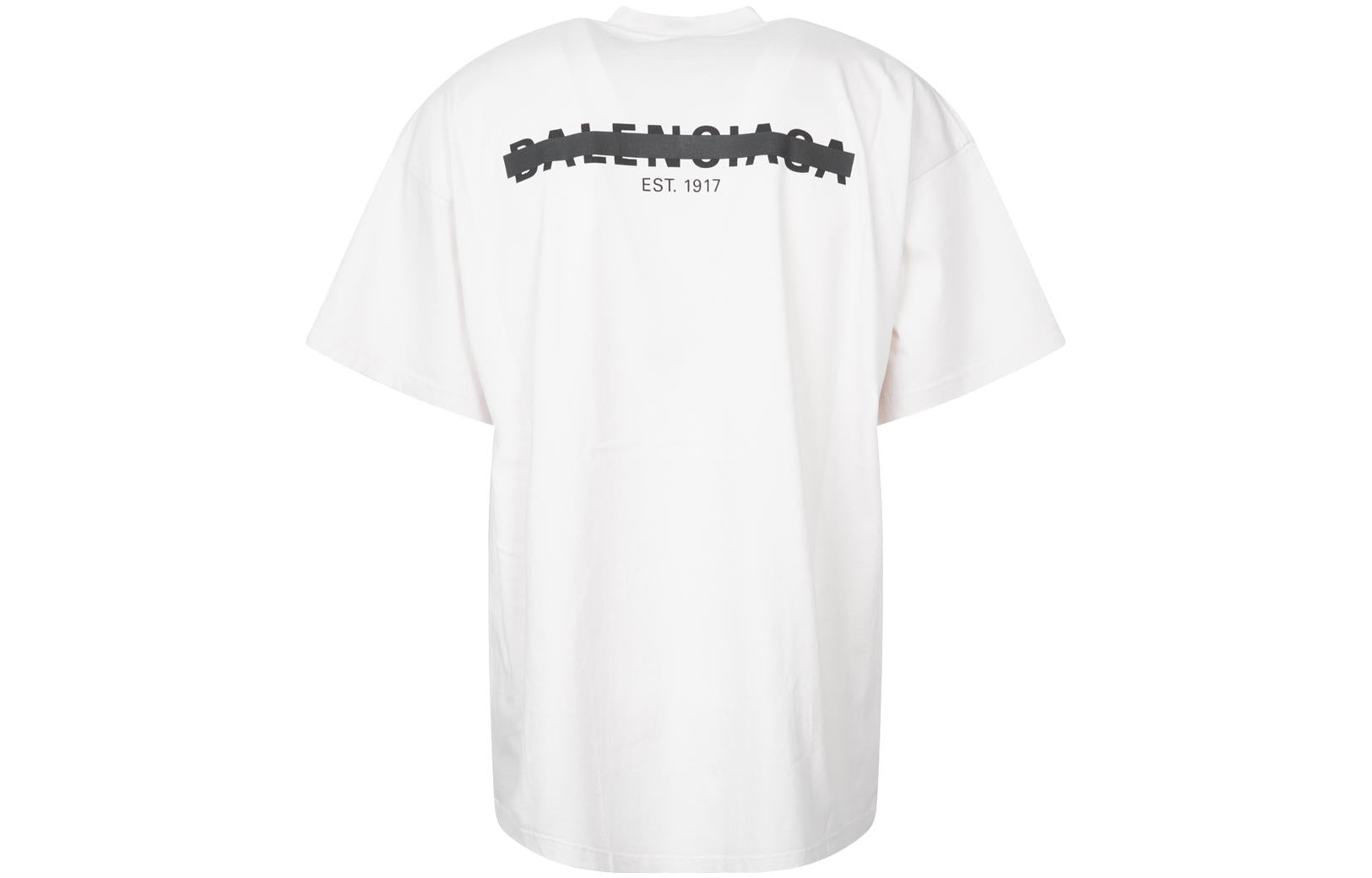 Balenciaga Strike 1917 Oversized T-shirt 'White' 694576TMVJ69800