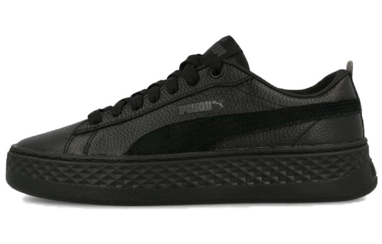 (WMNS) PUMA Smash Platform Low 'Balck' 366487-01