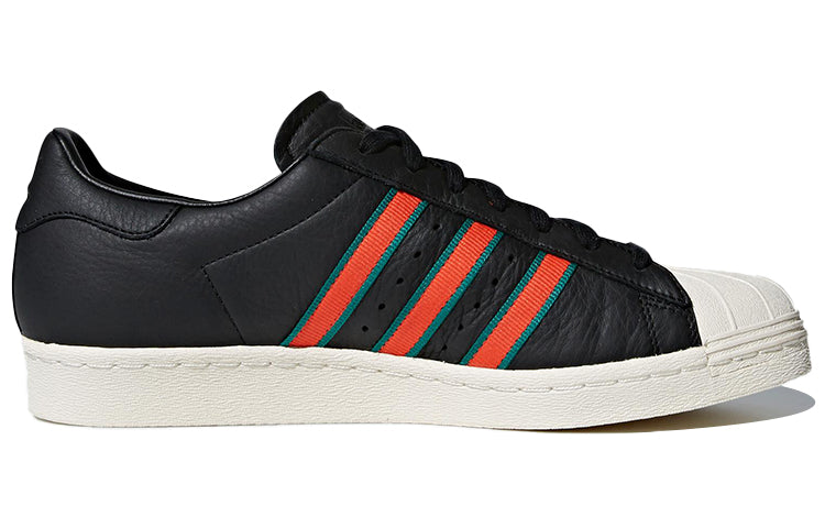 adidas originals Superstar 80s 'Black Red' CQ2656
