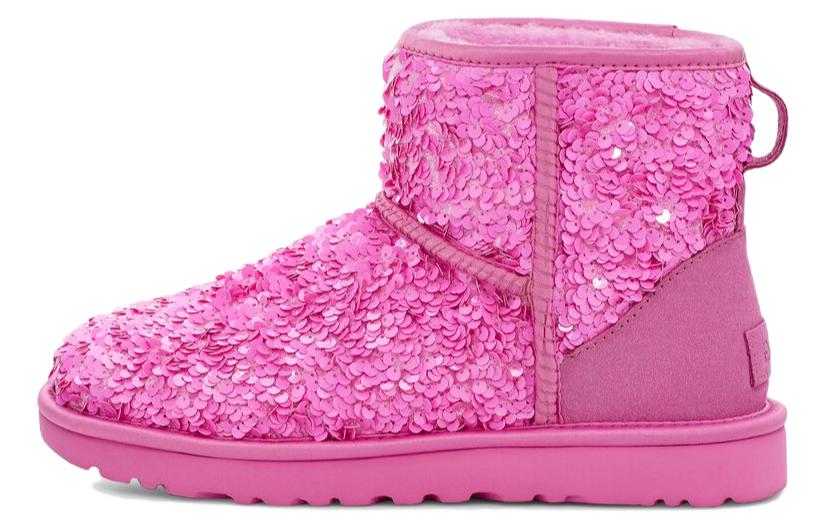 (WMNS) UGG Classic Mini Chunky Sequin Boot 'Pink' 1130602-ECH