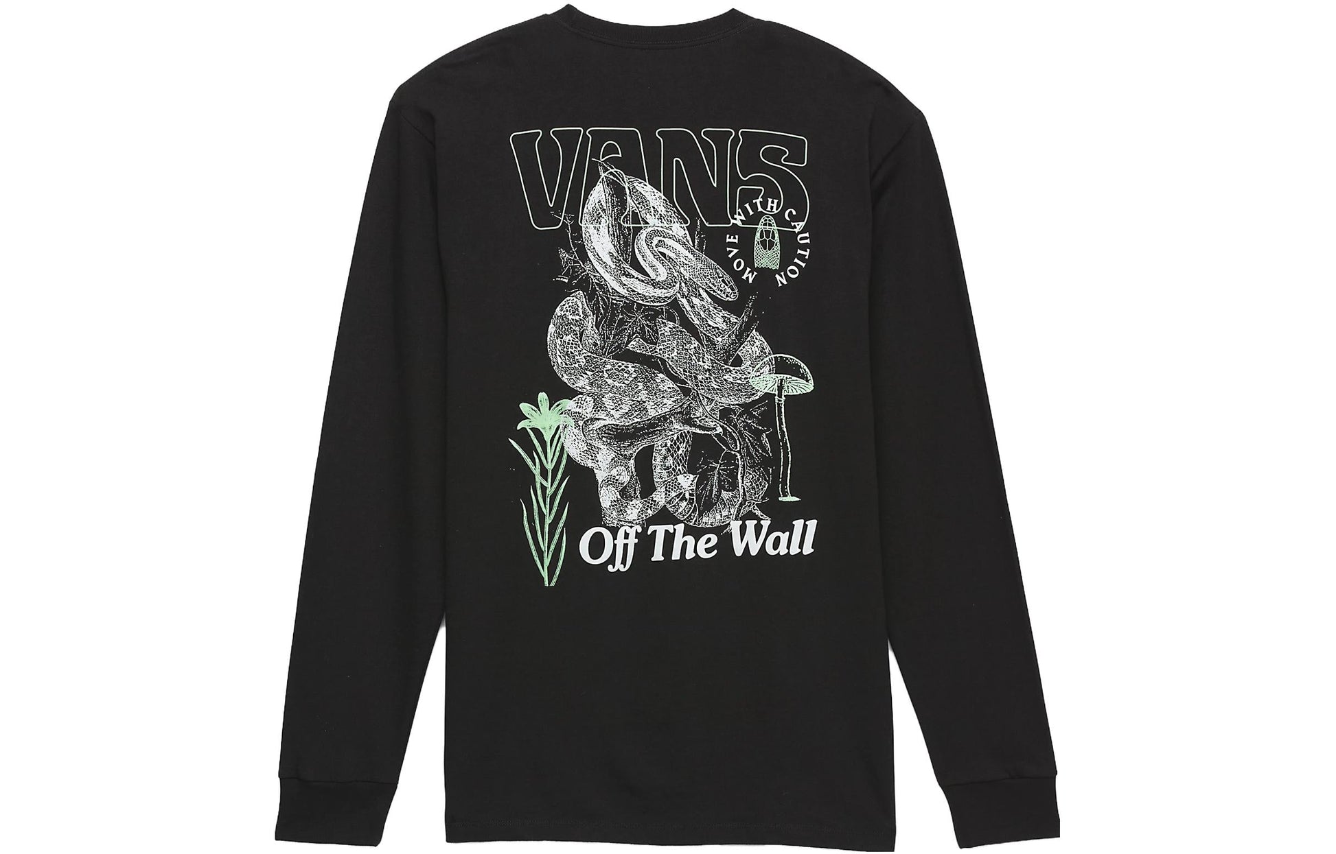 Vans Distorted Snake Long Sleeve T-Shirt 'Black' VN0008TABLK