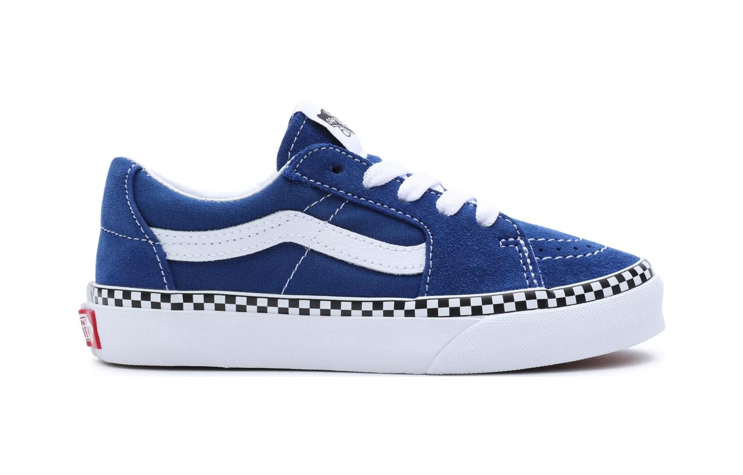 (PS) Vans Sk8-Low Checkerboard Foxing 'Blue White' VN0A7Q5L815