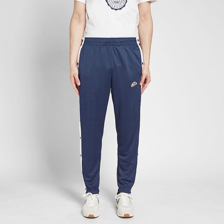 Nike Sports jogging Splicing Sports Long Pants Navy Blue Dark blue BV2627-410