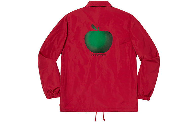 Supreme SS19 Apple Coaches Jacket Coach Unisex Red SUP-SS19-10014