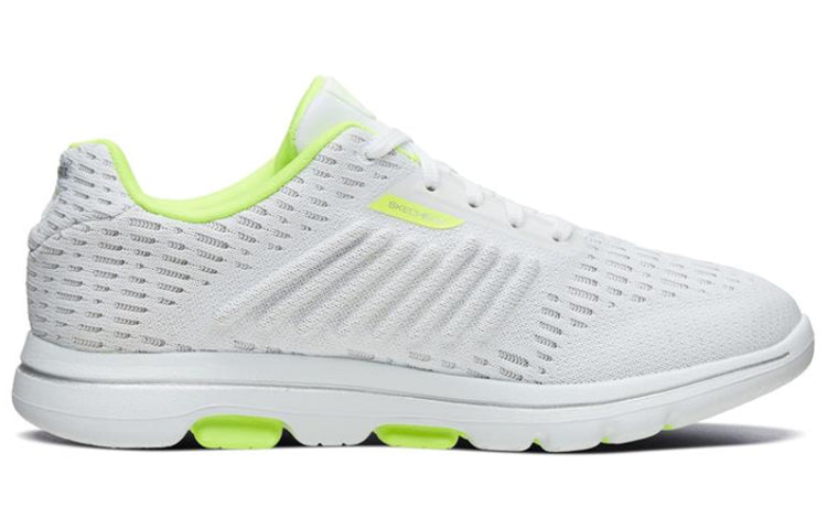 (WMNS) Skechers Go Walk 5 Sports Shoes White/Yellow 667110-WLM