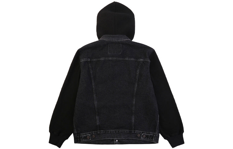 Levis Hooded Casual Jacket Men's Black/Grey 74513-0005