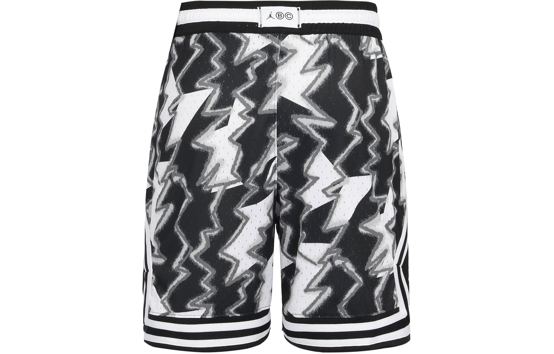 Men's Air Jordan Dri-FIT Sport BC Graffiti Printing Side Flying Man Logo Sports Shorts Black White DQ7334-100