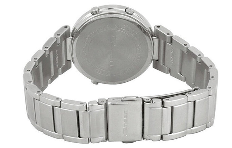 CASIO SHEEN Waterproof Stainless Steel Strap Black Watch Dial Black Analog SHN-6010D-1ADR