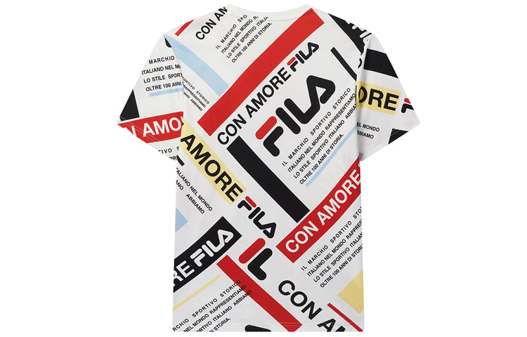 FILA Casual Contrasting Colors Logo Tee Multicolor F11M028115F