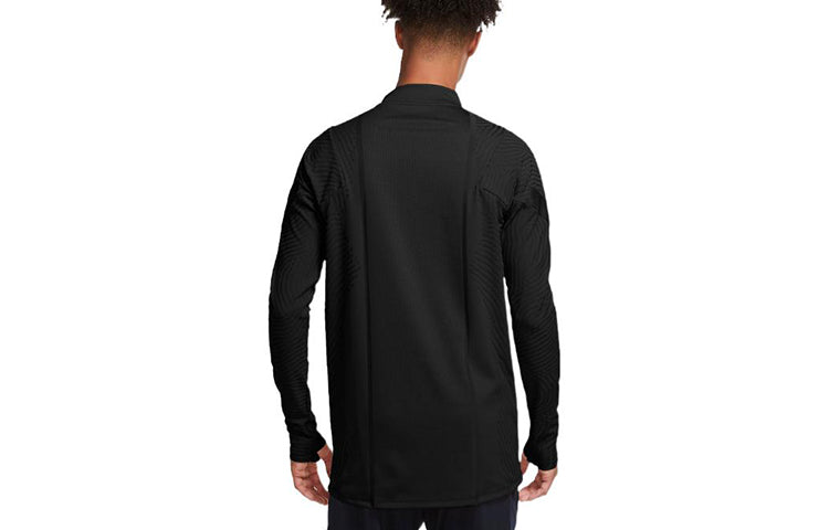 Nike Paris Saint Germain Training Shirt Strike VaporKnit Drill 50 Years 'Black Truly Gold' CU4973-010