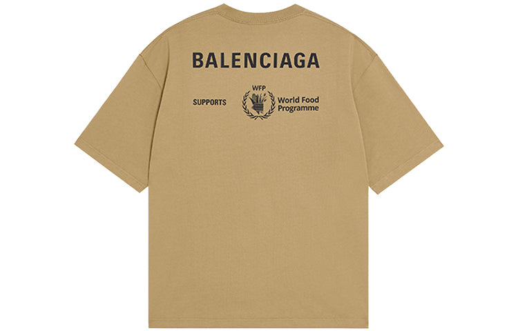 Balenciaga x WFP T-Shirt Medium Fit 'Khaki' 612966THV849605