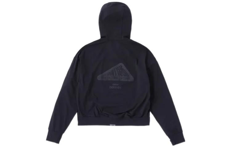 (WMNS) New Balance Full Zip Hooded Jacket Asia Sizing 'Black' JWTL2286-BK