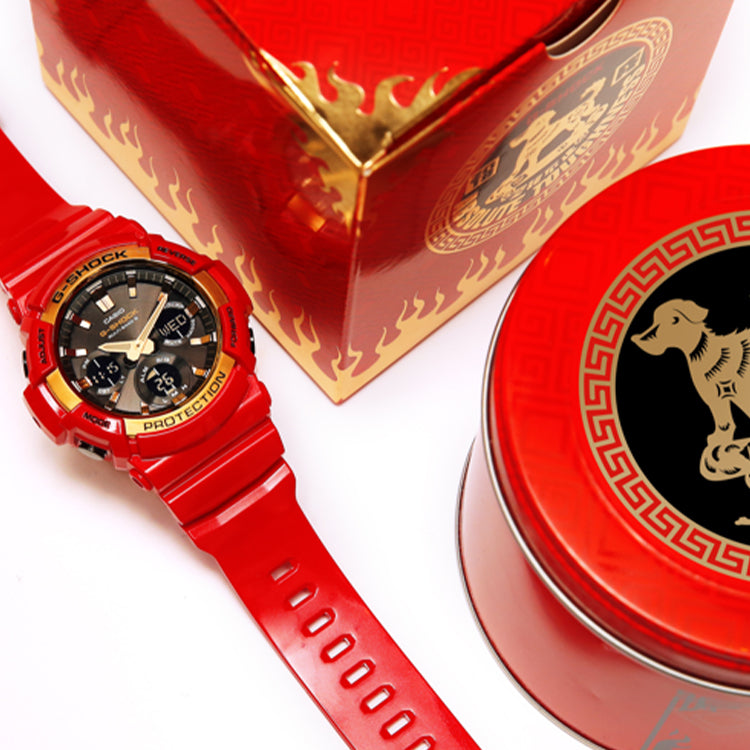 CASIO G-Shock Analog-Digital 'Red' GAW-100CX-4A