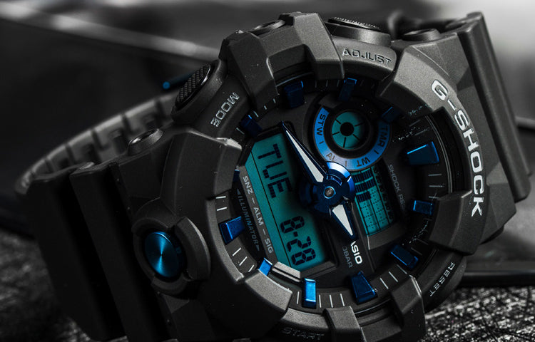 CASIO G-Shock Analog-Digital 'Black Blue' GA-710B-1A2PR