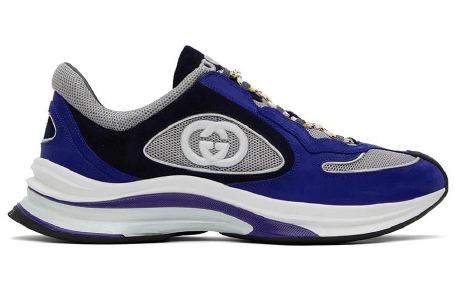 Gucci Run Suede Sneakers 'Royal Blue' 749785-AAB62-4243