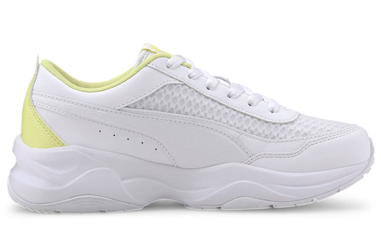 (WMNS) PUMA Cilia Mode Mesh Running Shoes White/Yellow 371124-03