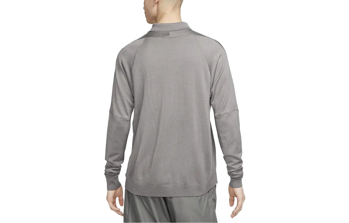 Nike ESC Long Sleeve Knit Polo 'Grey' DV7462-029
