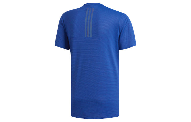 adidas Running Sports Round Neck Short Sleeve Blue CZ8727