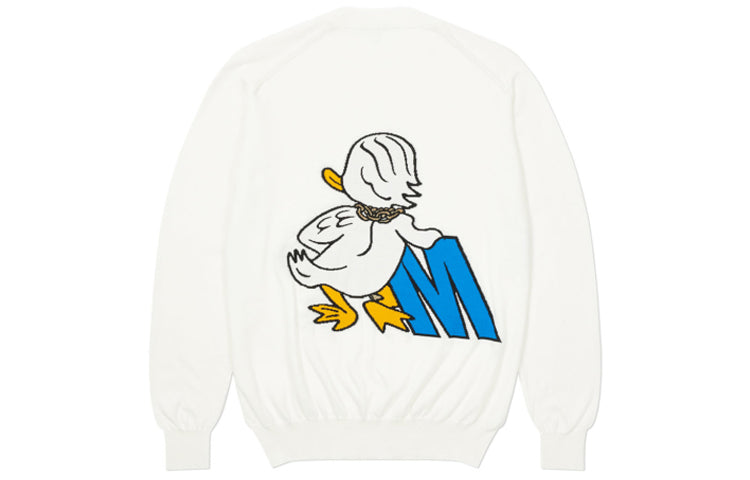 PALACE x Moschino Unisex Printing Round-neck Sweatshirt White ZCA090213021002