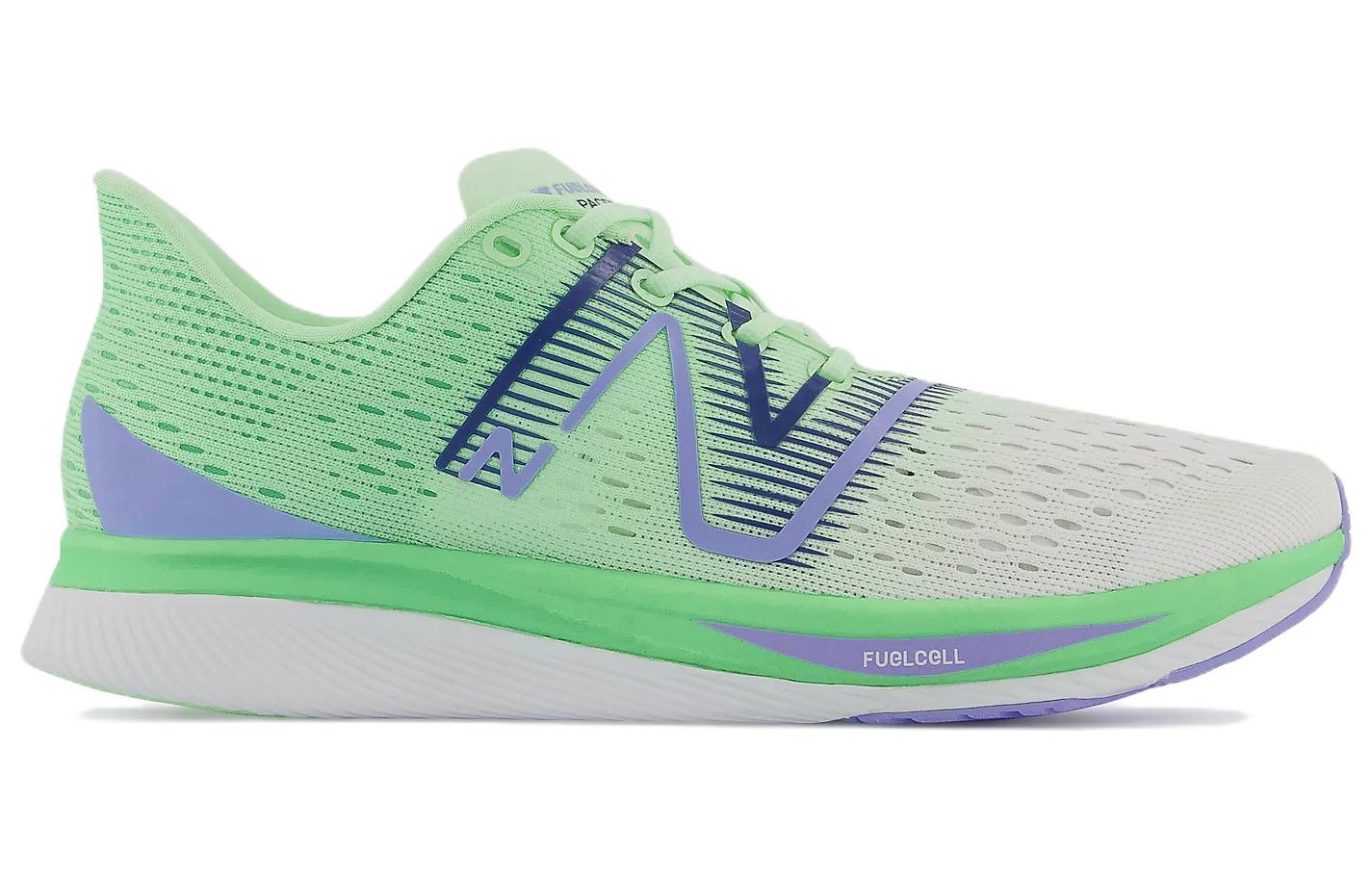(WMNS) New Balance FuelCell Super Comp Pacer 'Green White Purple' WFCRRLW