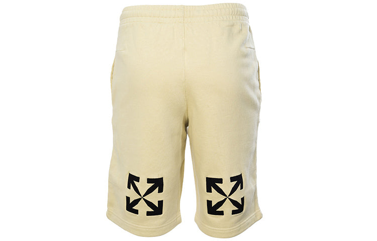 Off-White Alphabet Printing Logo Casual Shorts Version Yellow OMCI006S20E300136110