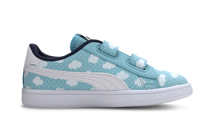 (PS) PUMA Smash V2 Casual Shoes Blue/White 371193-02