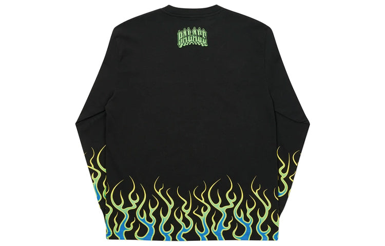 PALACE Ravedigger Logo Printing Long Sleeve Unisex Black P19LS003