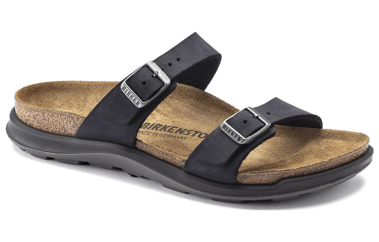 (WMNS) Birkenstock Sierra Waxy Leather Narrow Fit Sandals 'Black' 1018704